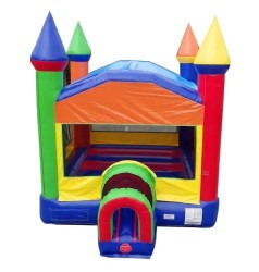 Rainbow Castle Inflatable Bounce House