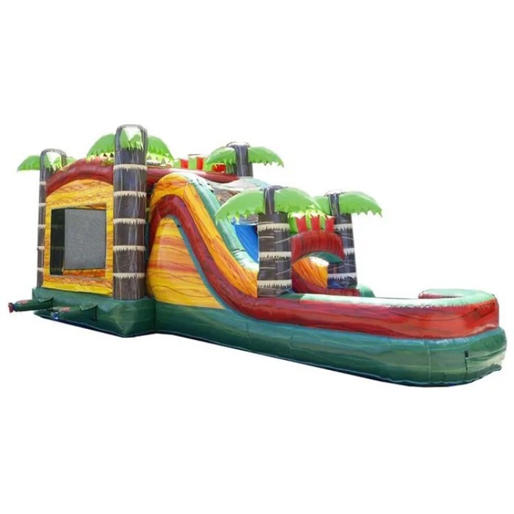 Wet/Dry Mega Tropical Bounce House Combo