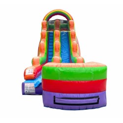 IMG 1372 1737572816 Wet/Dry 18' Rainbow Inflatable Waterslide