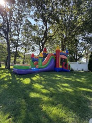 IMG 4577 1752758688 Wet/Dry Mega Rainbow Bounce House Combo