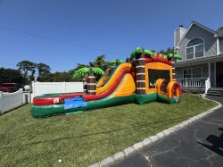 IMG 4581 1752758213 Wet/Dry Mega Tropical Bounce House Combo